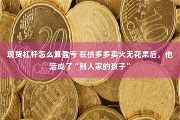 现货杠杆怎么算盈亏 在拼多多卖火无花果后，他活成了“别人家的孩子”