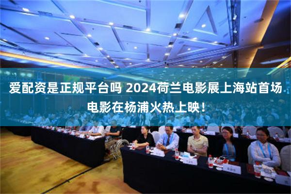 爱配资是正规平台吗 2024荷兰电影展上海站首场电影在杨浦火热上映！