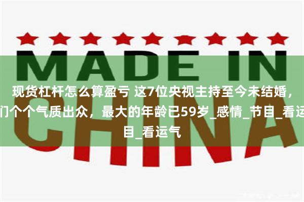 现货杠杆怎么算盈亏 这7位央视主持至今未结婚，她们个个气质出众，最大的年龄已59岁_感情_节目_看运气