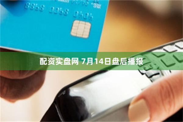 配资实盘网 7月14日盘后播报