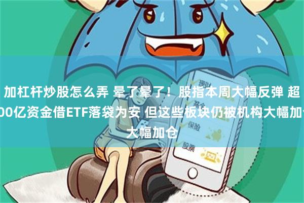 加杠杆炒股怎么弄 晕了晕了！股指本周大幅反弹 超700亿资金借ETF落袋为安 但这些板块仍被机构大幅加仓